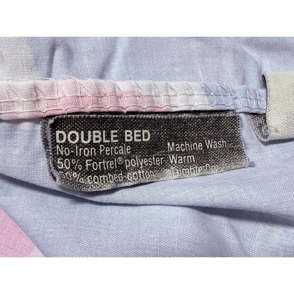 Vtg Marimekko‎ Nurimikko Sheet Set 4pc Double/Full Floral Flowers Pink Dan River